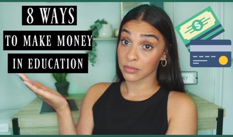교육에서 돈을 버는 8 가지 방법