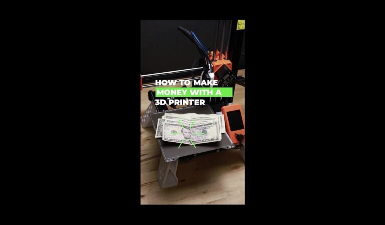 돈을 버는 방법 3D 프린팅 (최상의 방법)